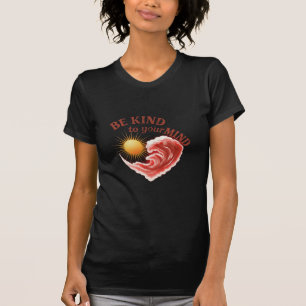 T-shirt slim pour femmes, "Soyez gentil avec votre