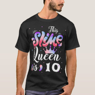 T-shirt Slime queen 10e Birthday