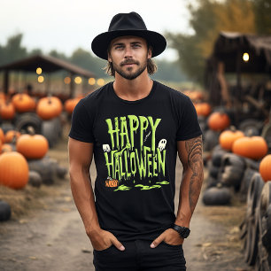 T-shirt Slime Vert Joyeux Halloween