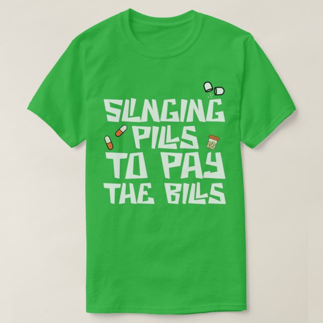 T-shirt Slinginx27 pilules Funny Pha certifié par la techn (Design devant)