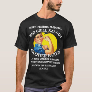T-SHIRT SLIPPERY DICK'S HALFWAY INN FAIRBANKS ALASKA