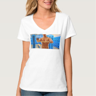 T-shirt SlipperyJoe homme musclé torse nu abs poitrine sho