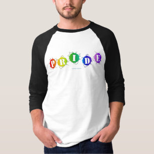 T-shirt SlipperyJoe's arc-en-ciel signe de la fierté mot t