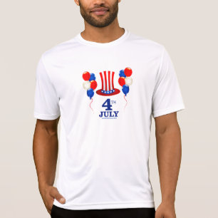 T-shirt SlipperyJoe's classique du jour de l'indépendance 