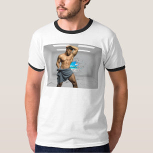 T-shirt SlipperyJoe's Man serviette brisée mur de brique b