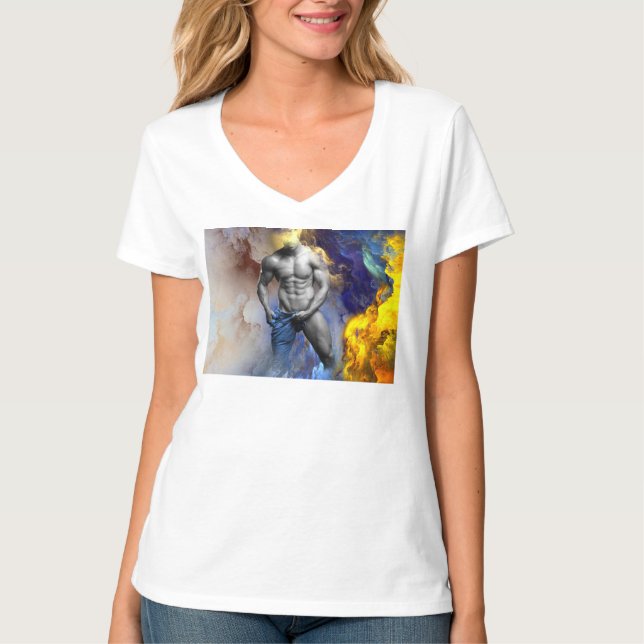 T-shirt SlipperyJoe's musculaire physique chemise vapeur (Devant)