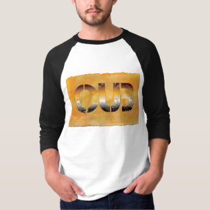 T-shirt SlipperyJoe's petit ours mot orange-brun pro