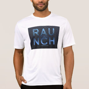 T-shirt SlipperyJoe's runch métallique grandes lettres ble
