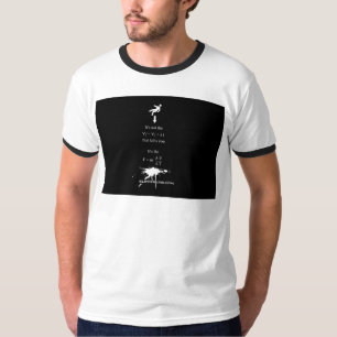 T-shirt SlipperyJoe's Science mathématique splatter stickm