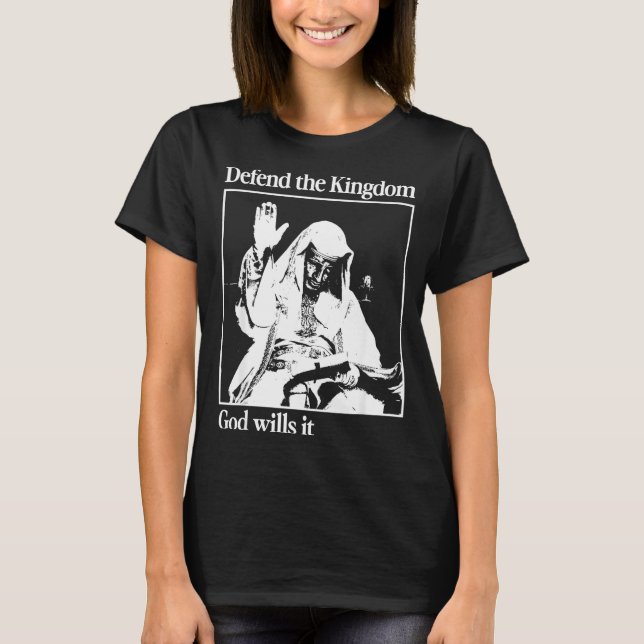T-shirt Sliver Mask King Baldwin Iv Meme The Leper King Wa (Devant)