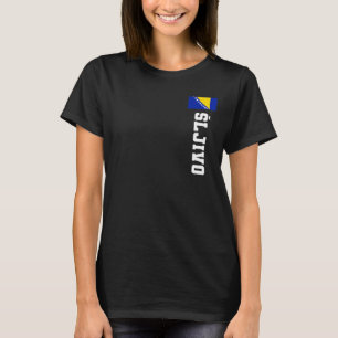 T-shirt Sljivo Bosnie Drapeau Nom Manteau Arme Emblem Cr