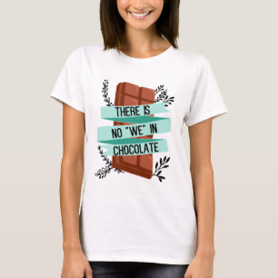 T-shirt Slogan au chocolat amusant