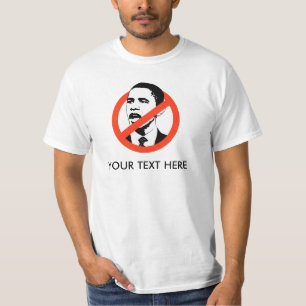 T-SHIRT SLOGAN CUSTOMISÉ D'ANTI-OBAMA