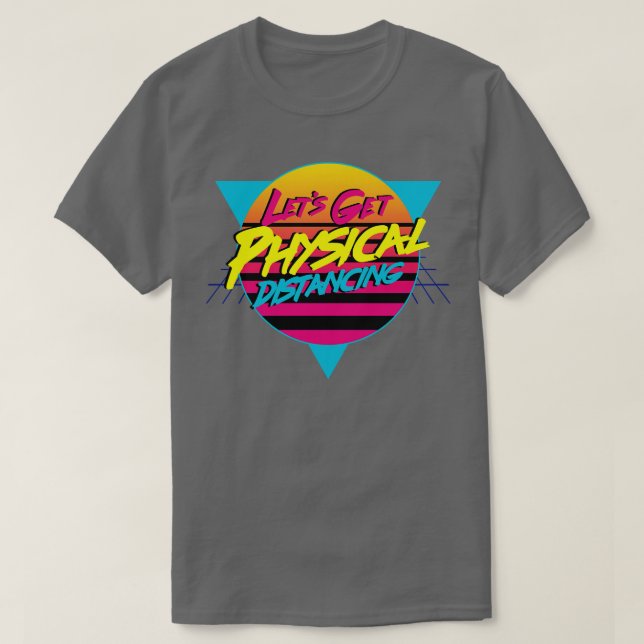 T-shirt Slogan d'aérobic inspiré des années 80 (Design devant)