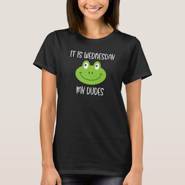 T-shirt Slogan De Mème De Grenouille Citation C'Est Mercre (Devant)