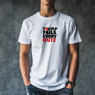 T-shirt Slogan de protestation étudiant anti Trump rouge n