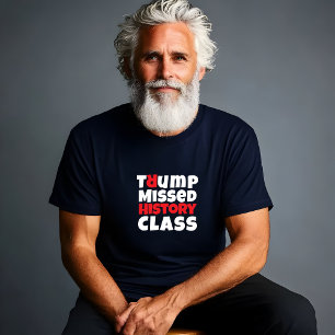T-shirt slogan de protestation étudiant anti-Trump rouge n