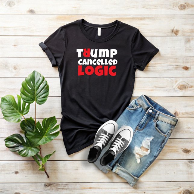 T-shirt slogan de protestation étudiant anti-Trump rouge n (Créateur téléchargé)