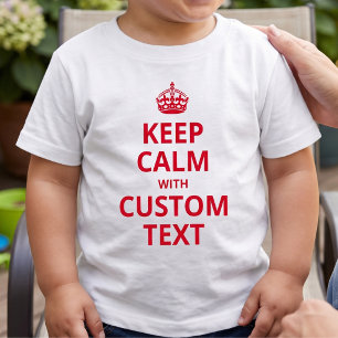 T-shirt Slogan drôle personnalisé Graphisme Keep Calm