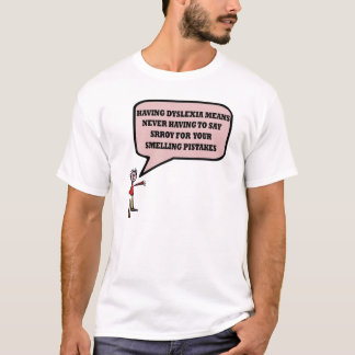 T-shirt Slogan dyslexique drôle