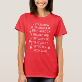 T-shirt Slogan Imaginaire de neige