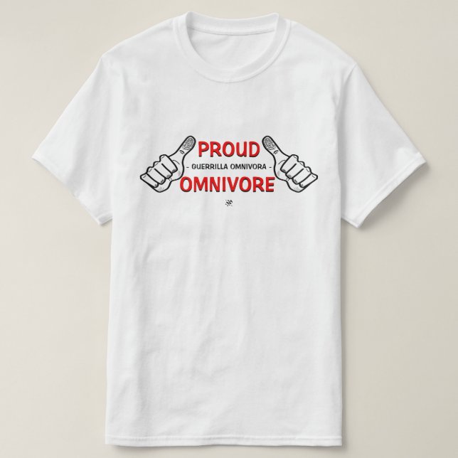 T-shirt slogan Omnivore (Design devant)