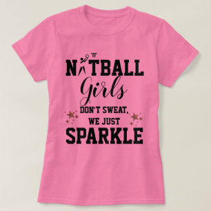T-shirt Slogan orienté de filles de net-ball de joueur