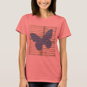 T-shirt Slogan Papillon