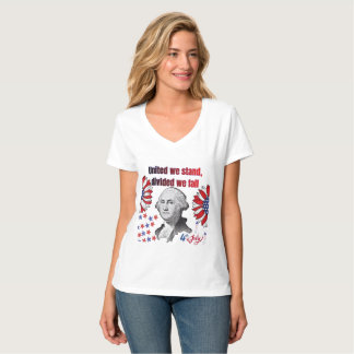 T-shirt slogan révolutionnaire américain blanc