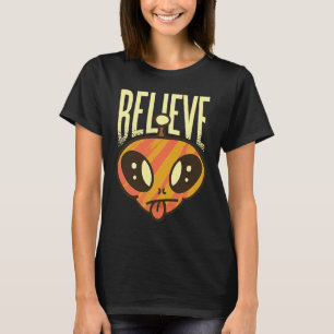 T-shirt Slogan Ufo Alien pour Hommes et Femmes