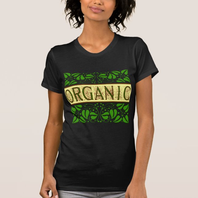 T-shirt Slogan vert bio (Devant)