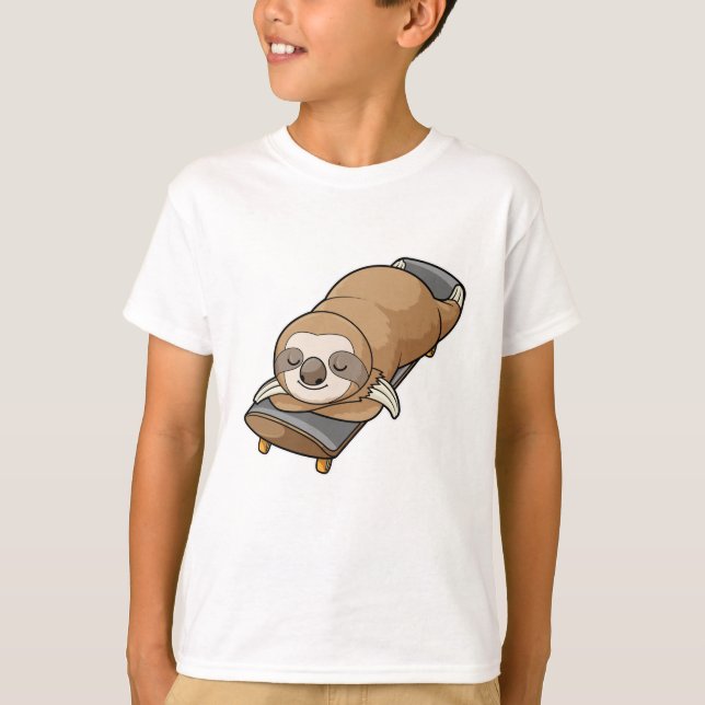 T-shirt Slot au coucher avec skateboard (Devant)