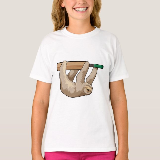 T-shirt Slot au cricket avec chauve-souris de cricket (Devant)