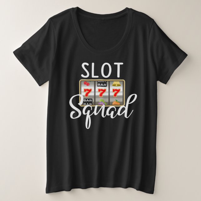 T-shirt Slot Machine Squad Las Vegas Casino Games (Design devant)