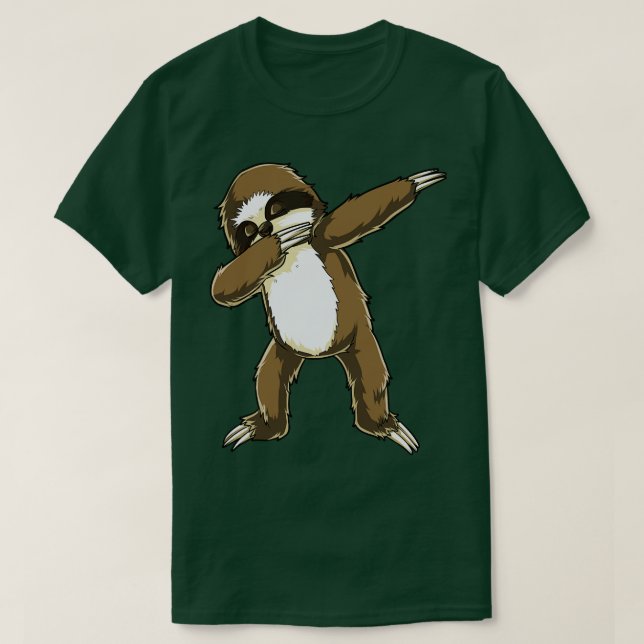 T-shirt Sloth Dabbing Drôle animal Dab Dance Dons (Design devant)