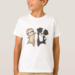 T-shirt Sloth Dog Bernese Mountain Dog mignonne Animaux