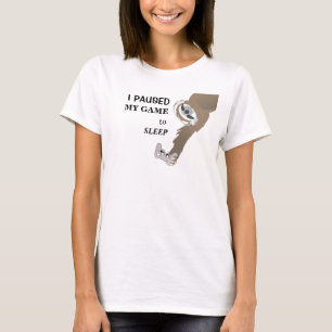 T-Shirt Sloth Endormi avec Manette de Jeu