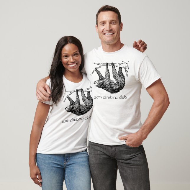 T-shirt Sloth Escalade Club Manche longue (Unisexe)