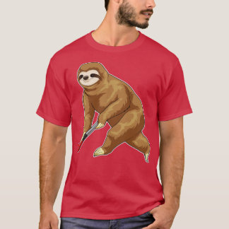 T-shirt Sloth Field Hockey stick