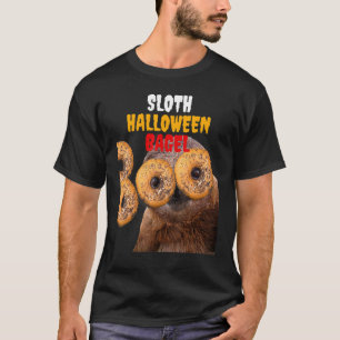 T-shirt Sloth Halloween Bagel U2013 Nourriture Drôle Et An
