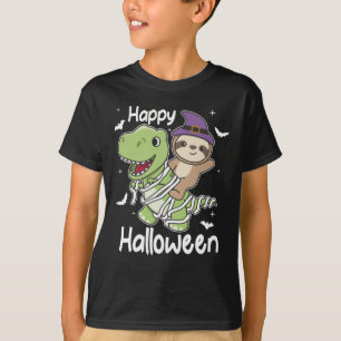 T-shirt Sloth Halloween Joyeux T-rex costume maman