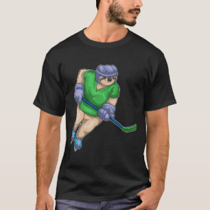 T-shirt Sloth Ice Hockey bâton de hockey sur glace