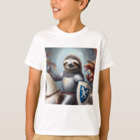 Sloth Knight Fighting Dragons