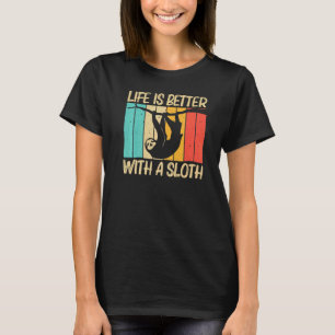 T-shirt Sloth Pour Hommes Femmes Lazy Sloth Animal