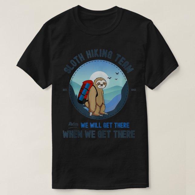 T-shirt Sloth Randonnée Sloth Randonnée Team 2 (Design devant)