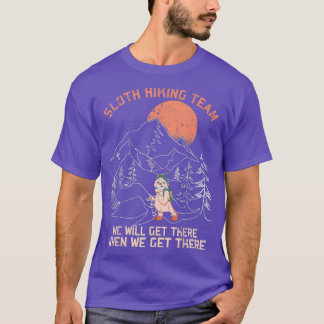 T-shirt Sloth Randonnée Team Femmes Nous Y Arriverons Quan