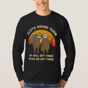 T-shirt Sloth Randonnée Team Funny Vintage 68