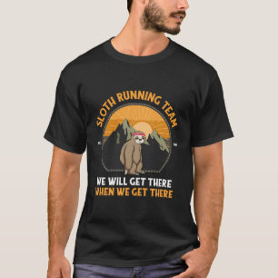 T-shirt Sloth Running Shirt Sloth Running Team