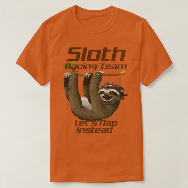 T-shirt Sloth Running Team 8 (Design devant)