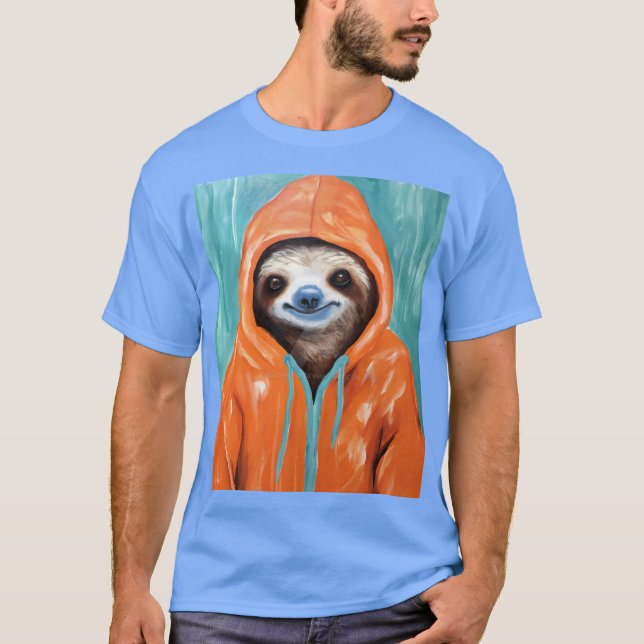 T-shirt Sloth the rain (Devant)